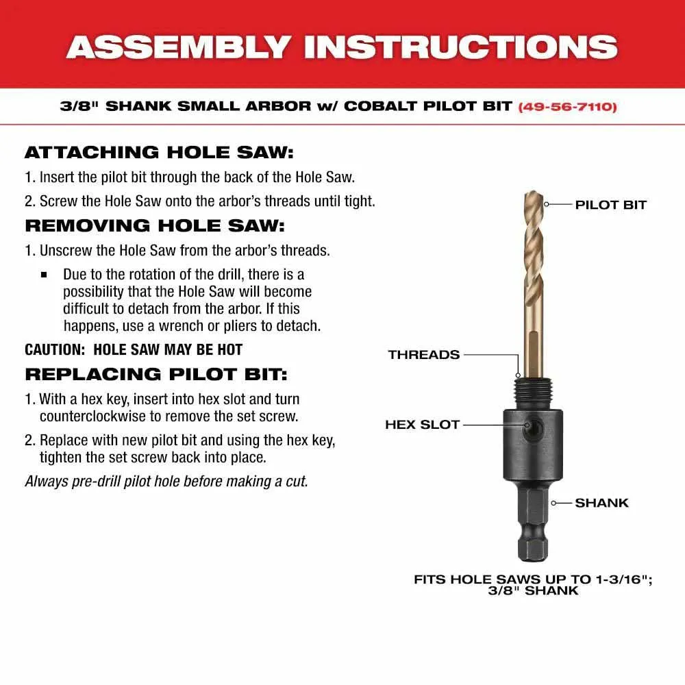 Milwaukee 49-22-3091 12 PC HOLE DOZER™ with Carbide Teeth Hole Saw Plumber's Kit