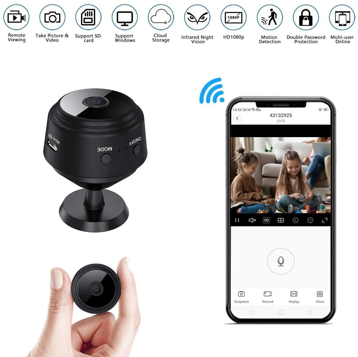 Mini WiFi Wireless Hidden Camera