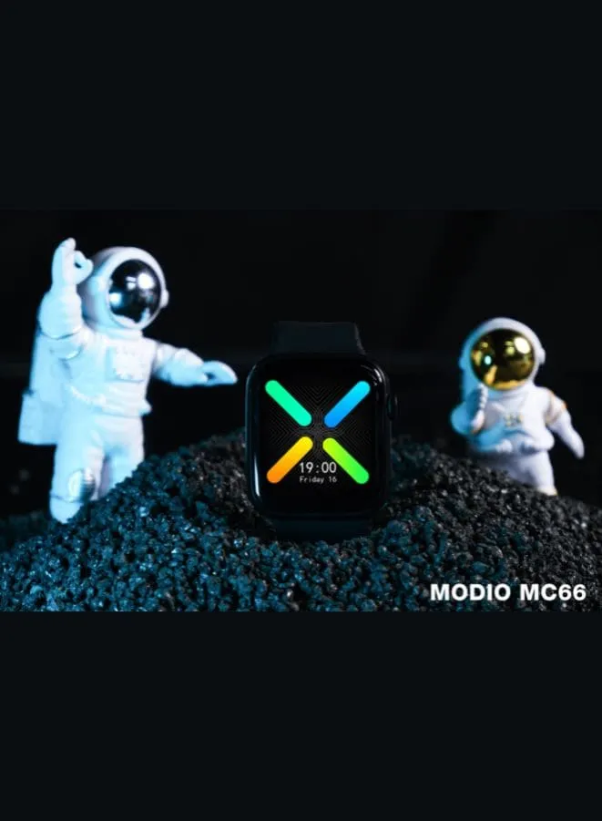 Modio MC66 Smart Watch With Full Display, Smart Split Screen & Long Battery Life, Support Calling, Full Screen, Heart Rate, Step Count, Sleep Alert