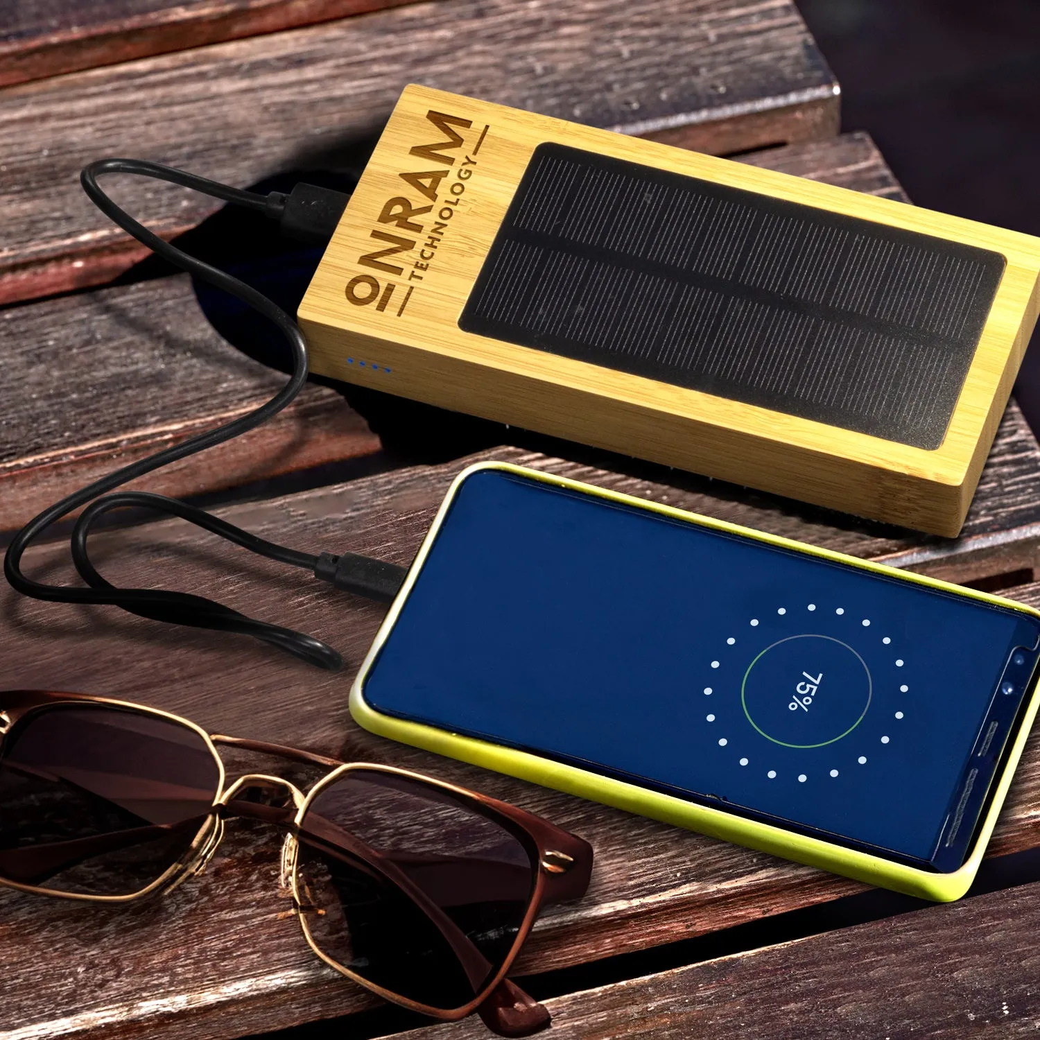 NATURA Bamboo Solar Power Bank