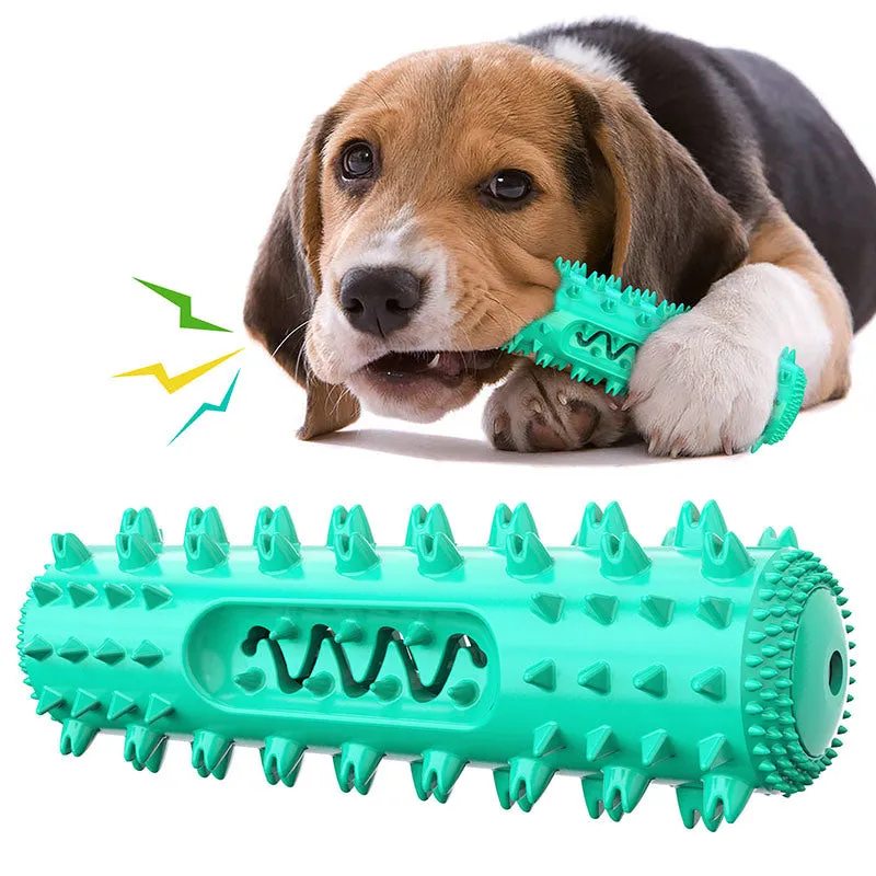 Natural Rubber Dog Tooth Cleaner Squeaking Chew