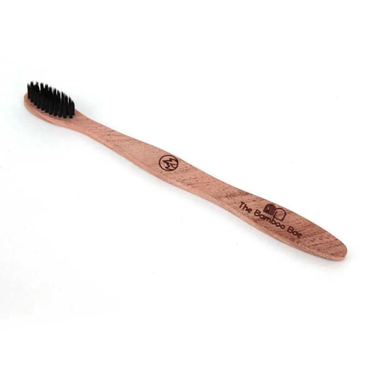 Neem Wood Toothbrush | Curve Handmade Handle | Charcoal Infused Bristles Antibacterial Properties