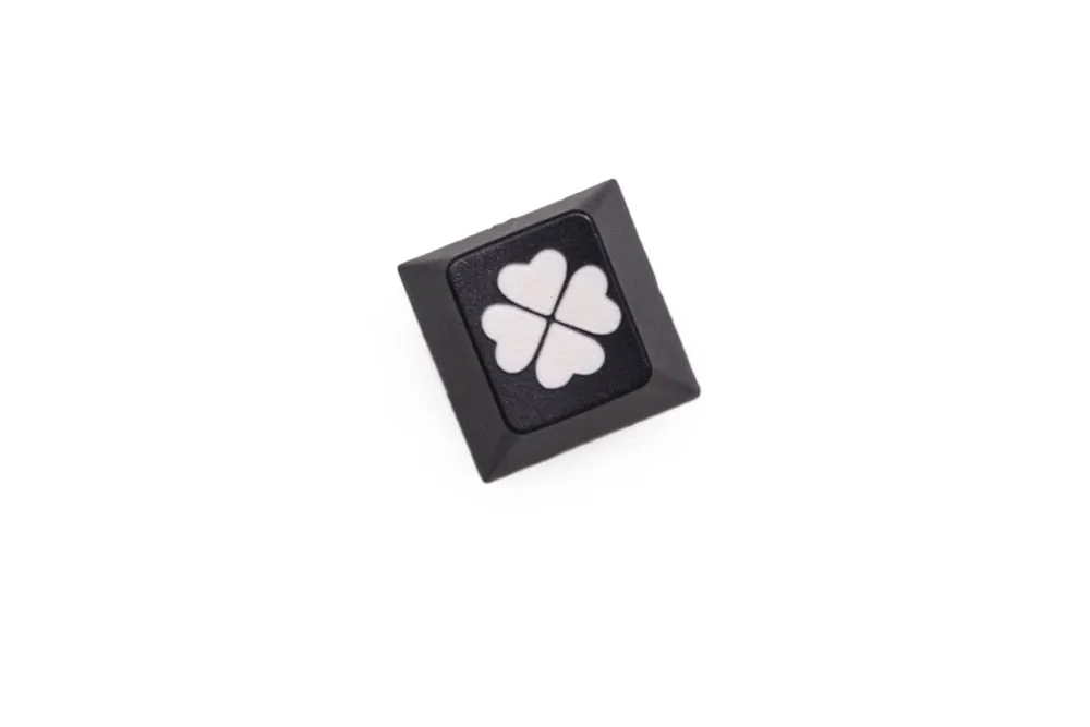 Novelty Lucky four leaf clover cherry profile ESC dip dye sculpture pbt keycap mechanical keyboard laser etched