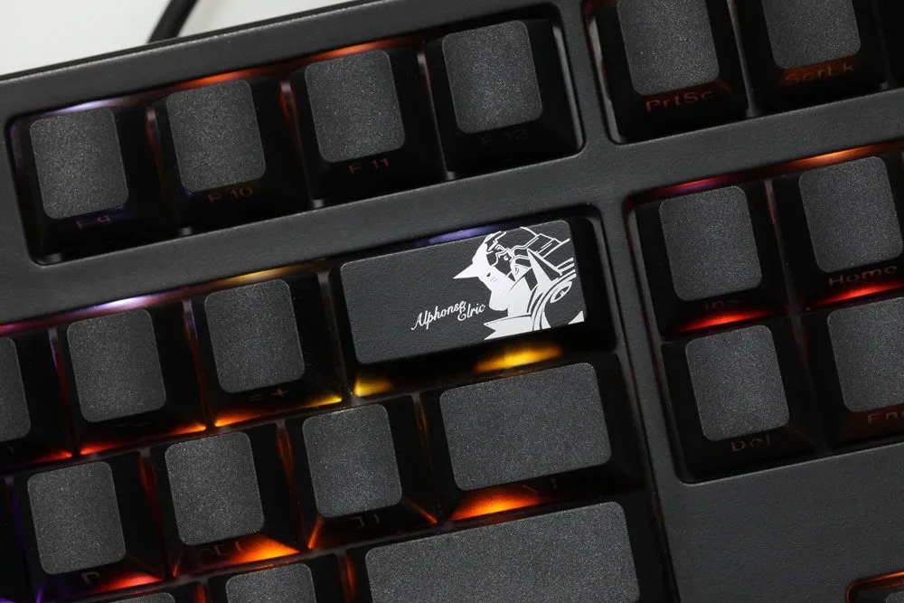 Novelty Shine Through Keycap ABS Etched black red enter backspace Edward Arufones