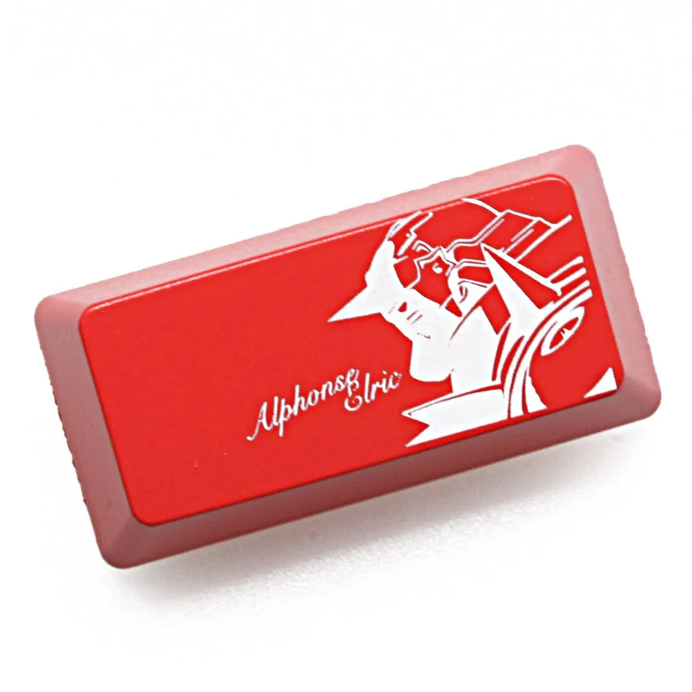 Novelty Shine Through Keycap ABS Etched black red enter backspace Edward Arufones