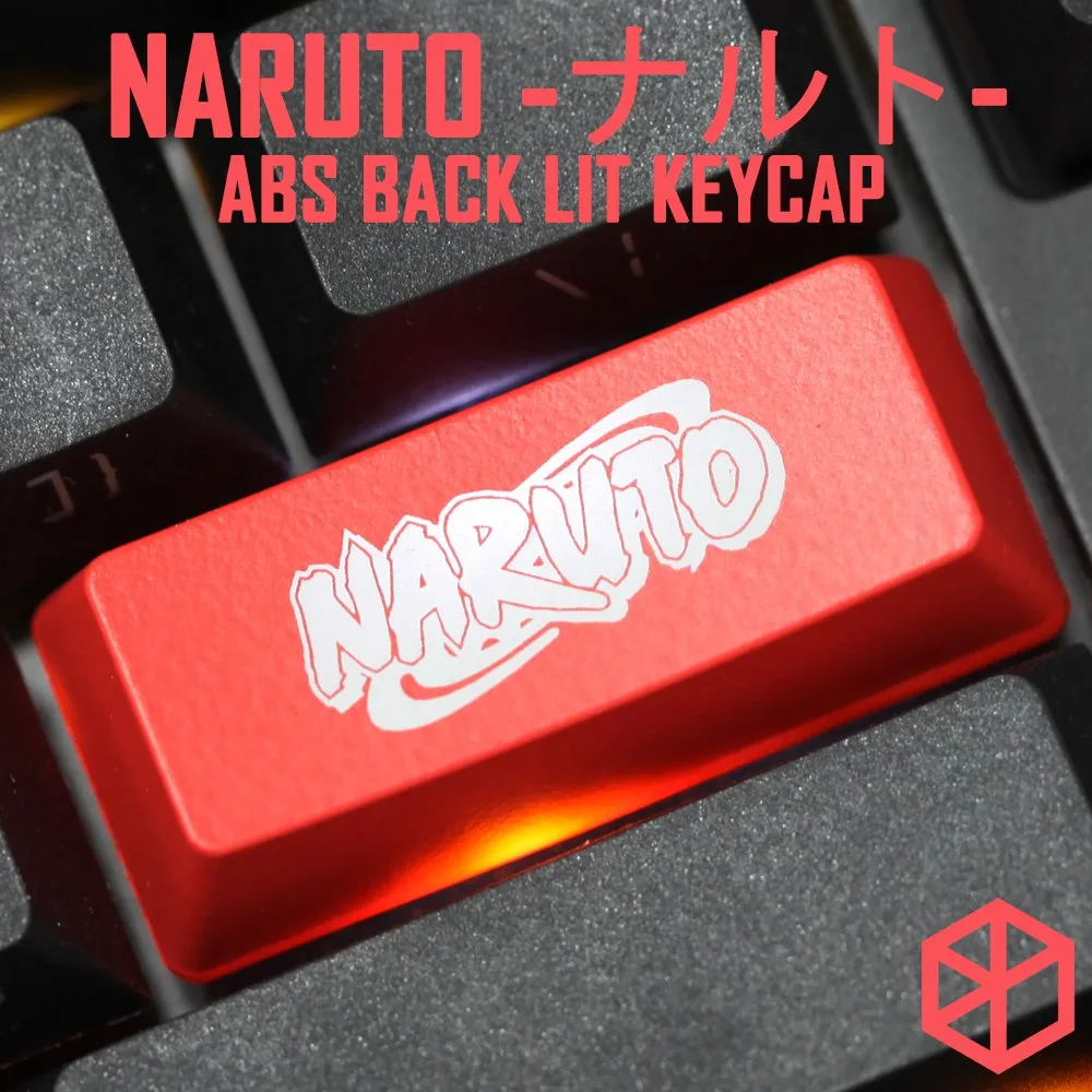 Novelty Shine Through Keycaps ABS Etched black red esc The Sharingan NARUTO Sasuke Naruto Kakashi Sakura Konohagakure