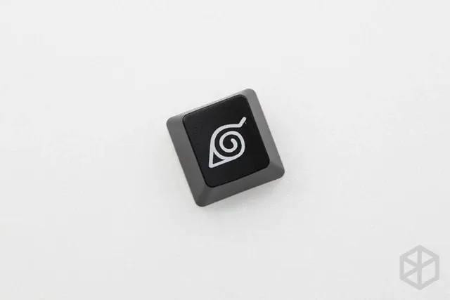 Novelty Shine Through Keycaps ABS Etched black red esc The Sharingan NARUTO Sasuke Naruto Kakashi Sakura Konohagakure