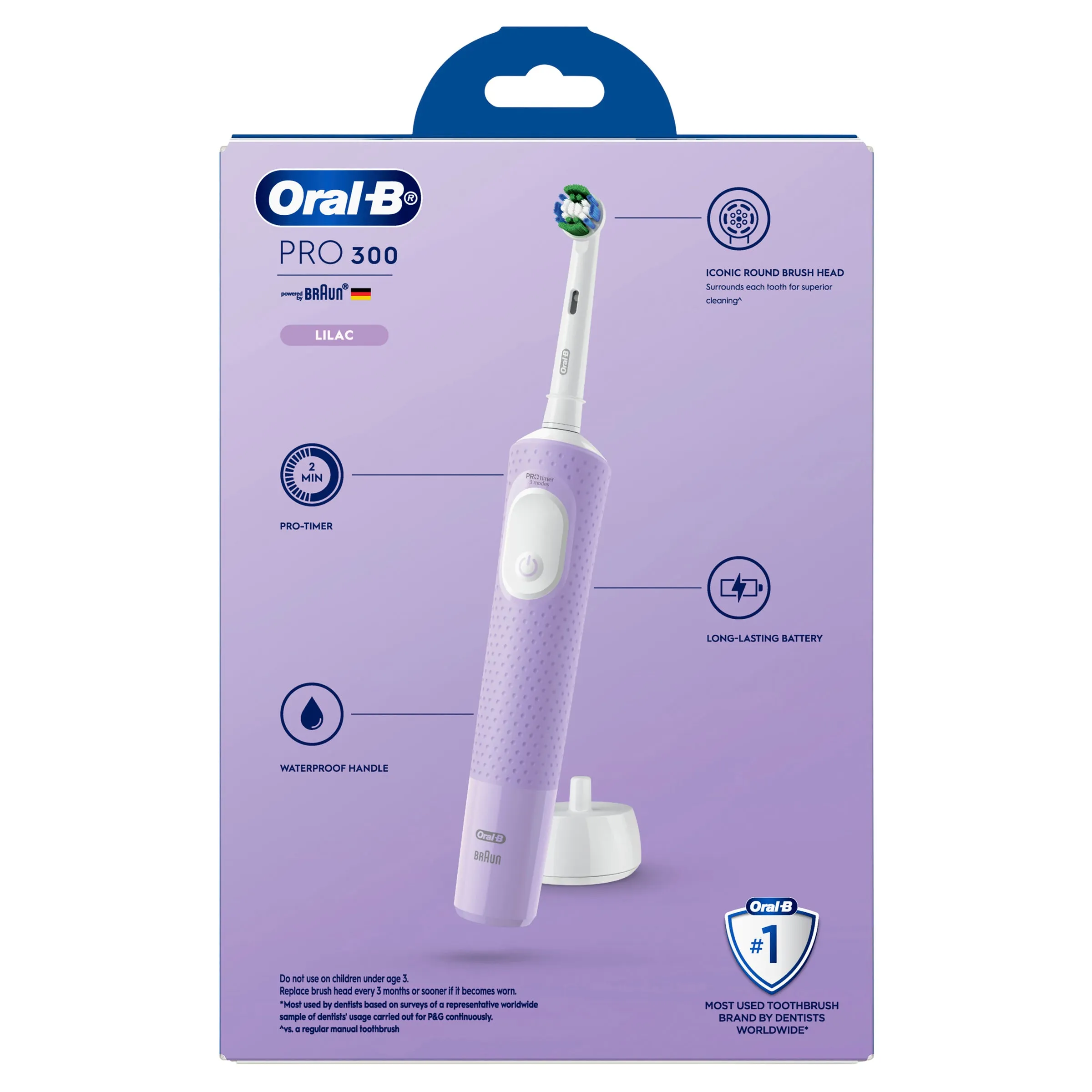 Oral-B Pro 300 Electric Toothbrush Lilac