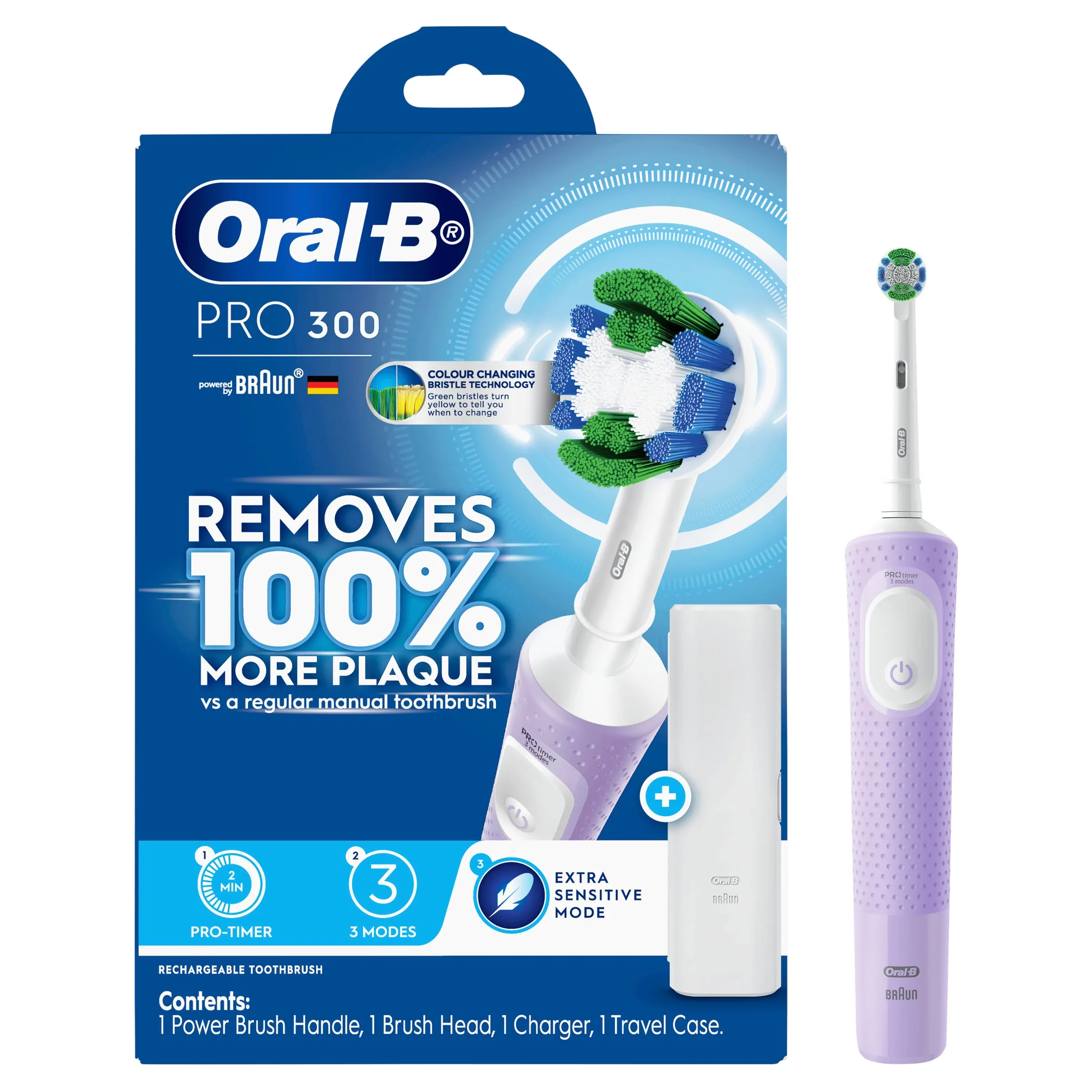 Oral-B Pro 300 Electric Toothbrush Lilac