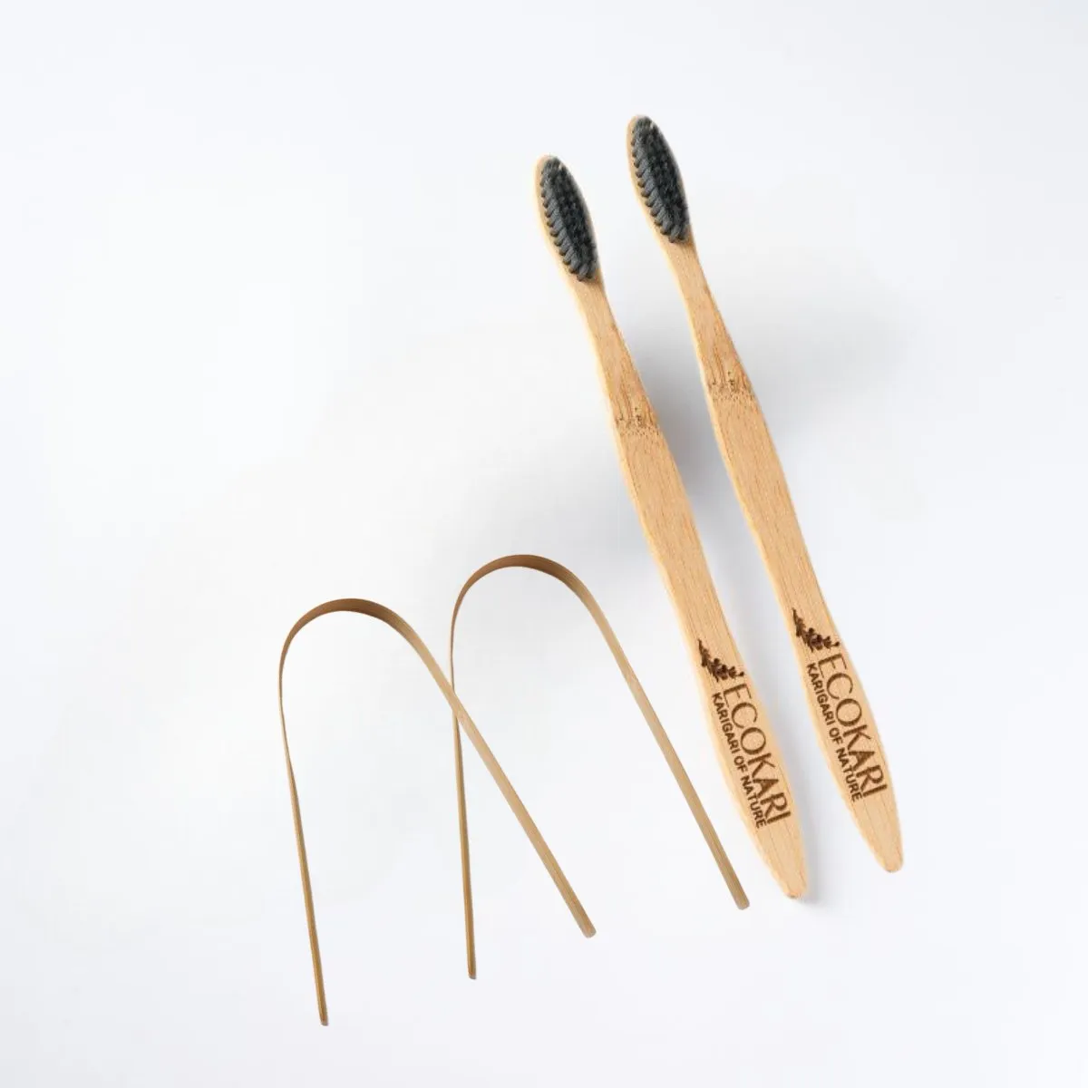 Organic Bamboo Toothbrush with Tongue Cleaner