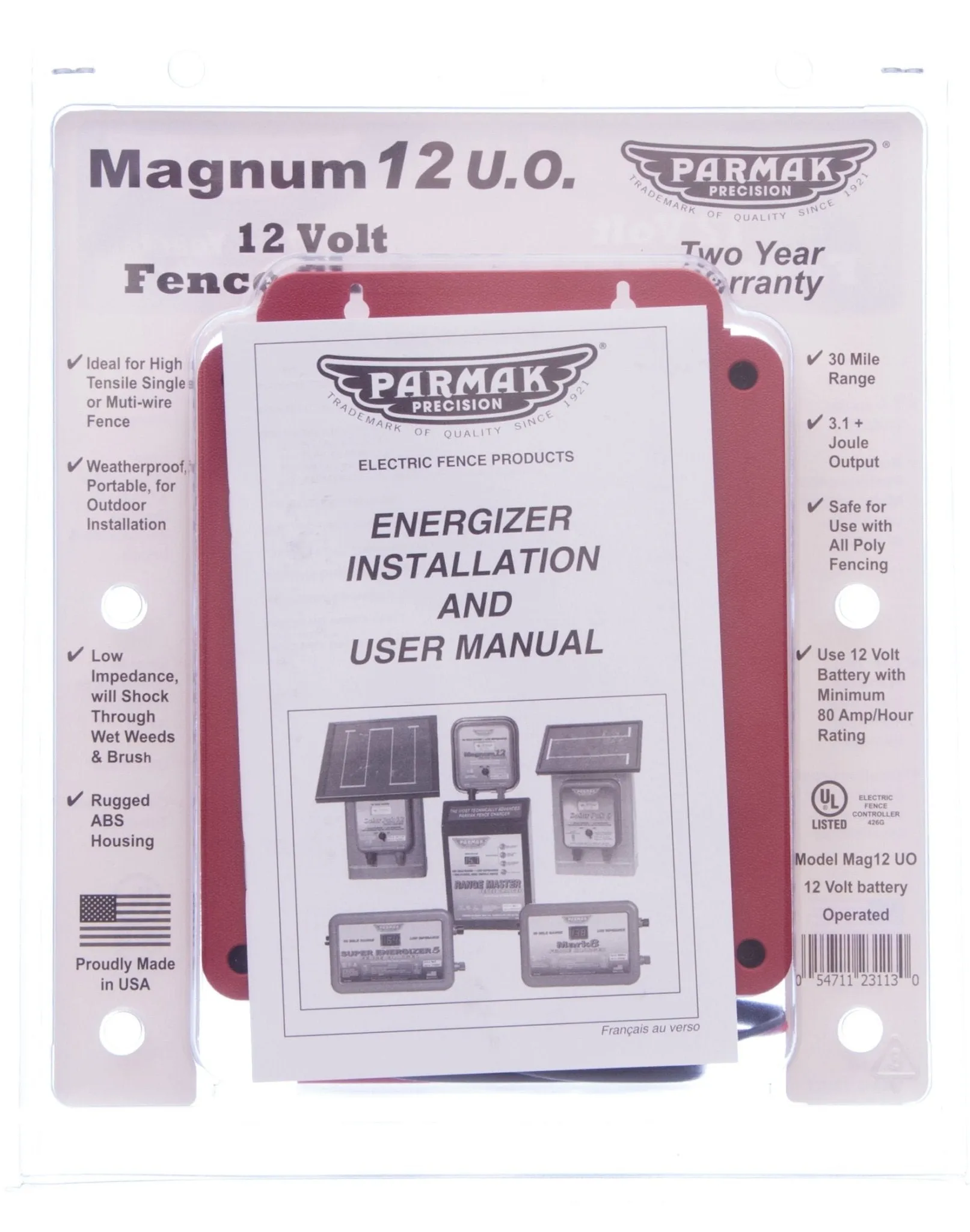 Parmak Magnum 12 U.O. (12v Fence Charger)