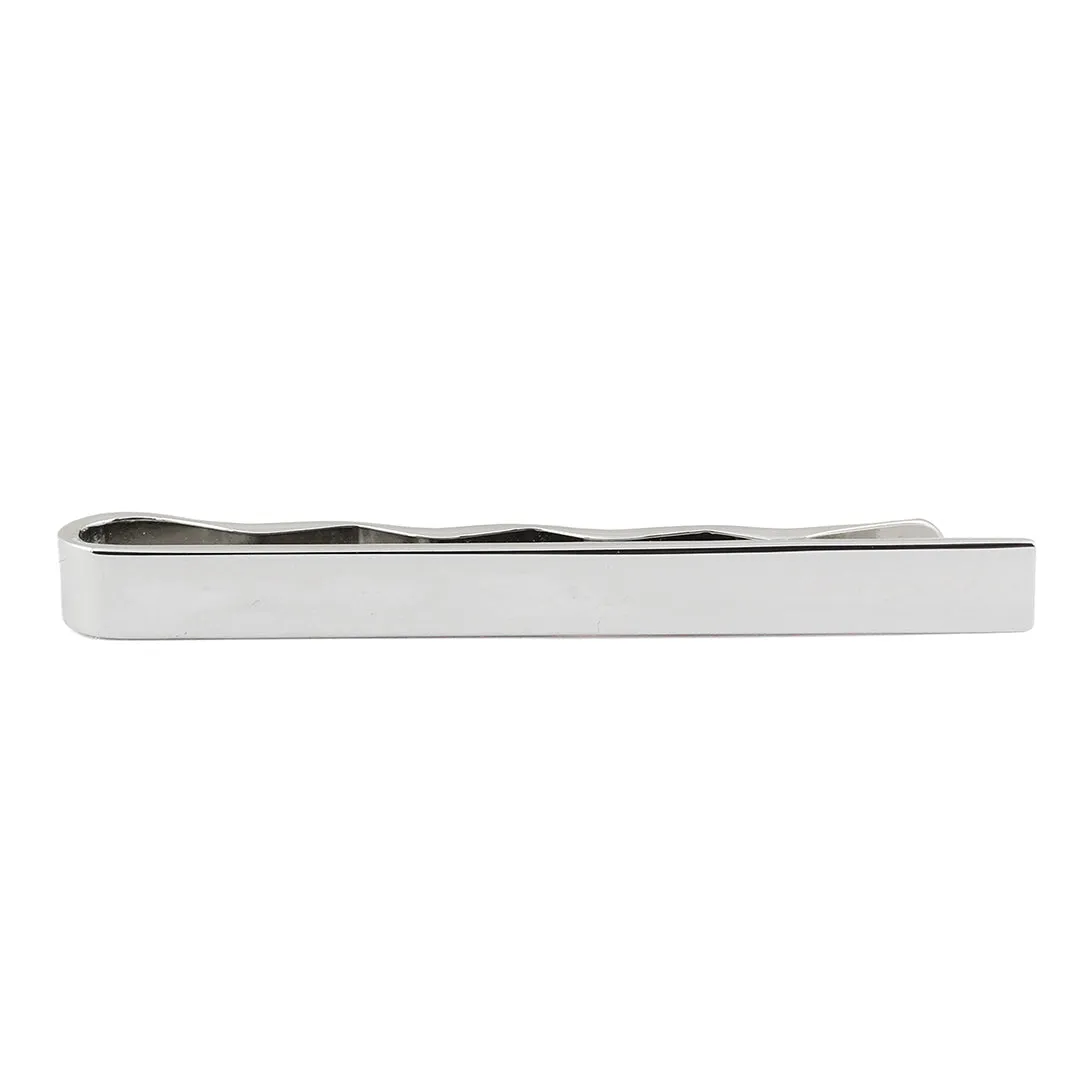 Peluche Twisted Silver Tie Pin