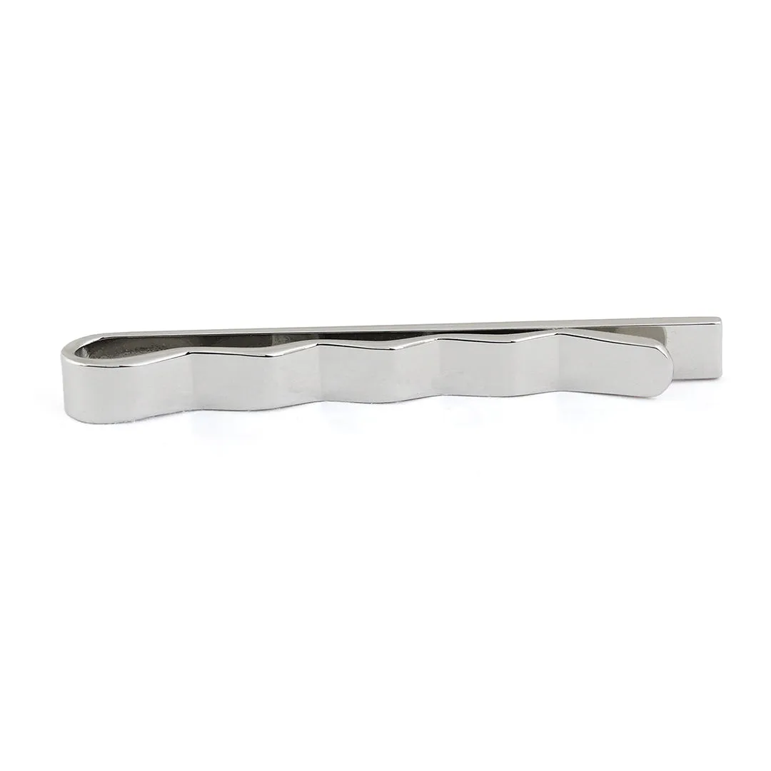 Peluche Twisted Silver Tie Pin