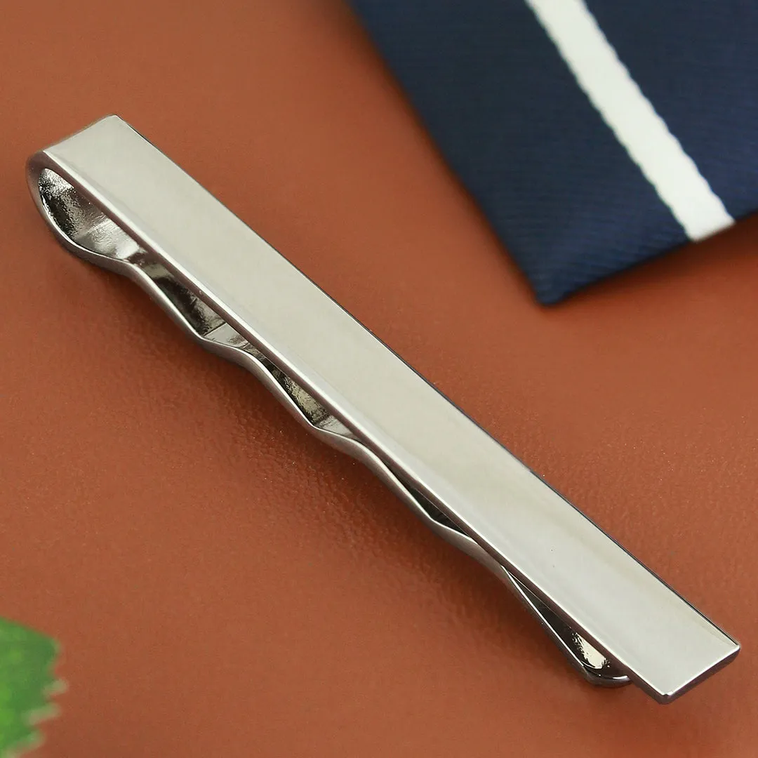 Peluche Twisted Silver Tie Pin