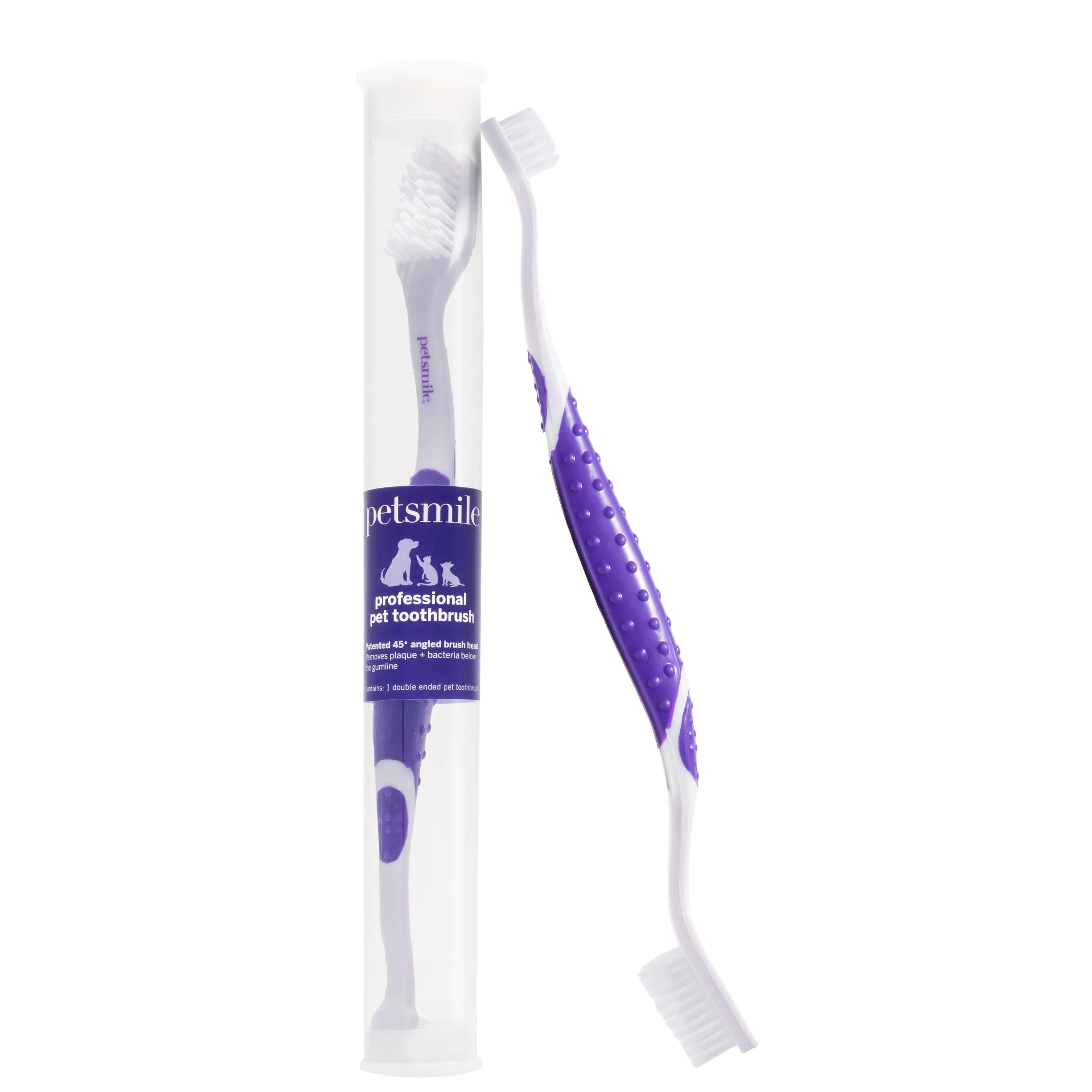 Petsmile Professional Dual Ended Toothbrush for Dogs and Cats