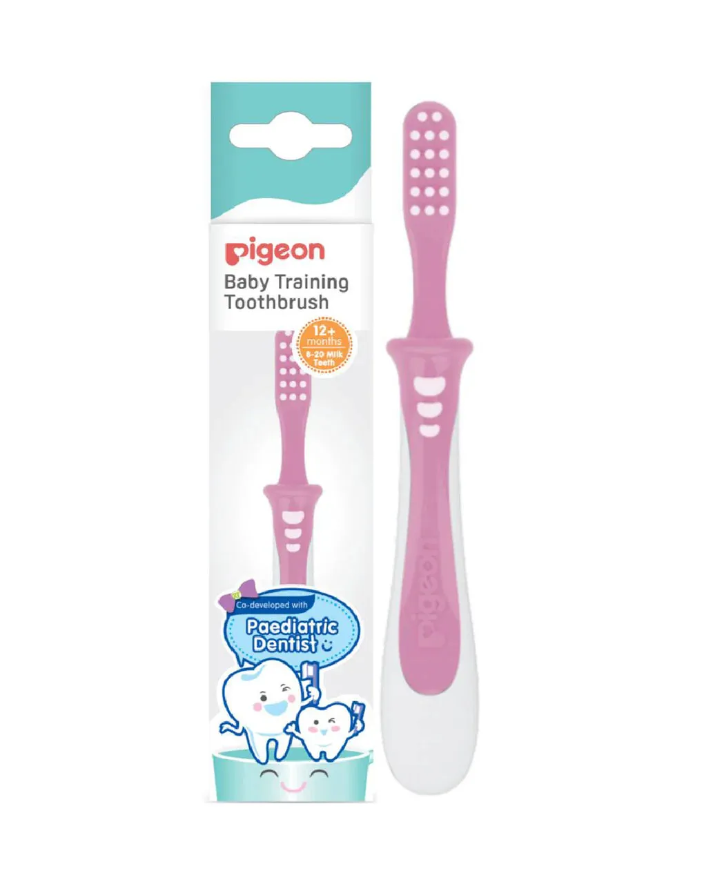 Pigeon Training Toothbrush Lesson 3 Pink