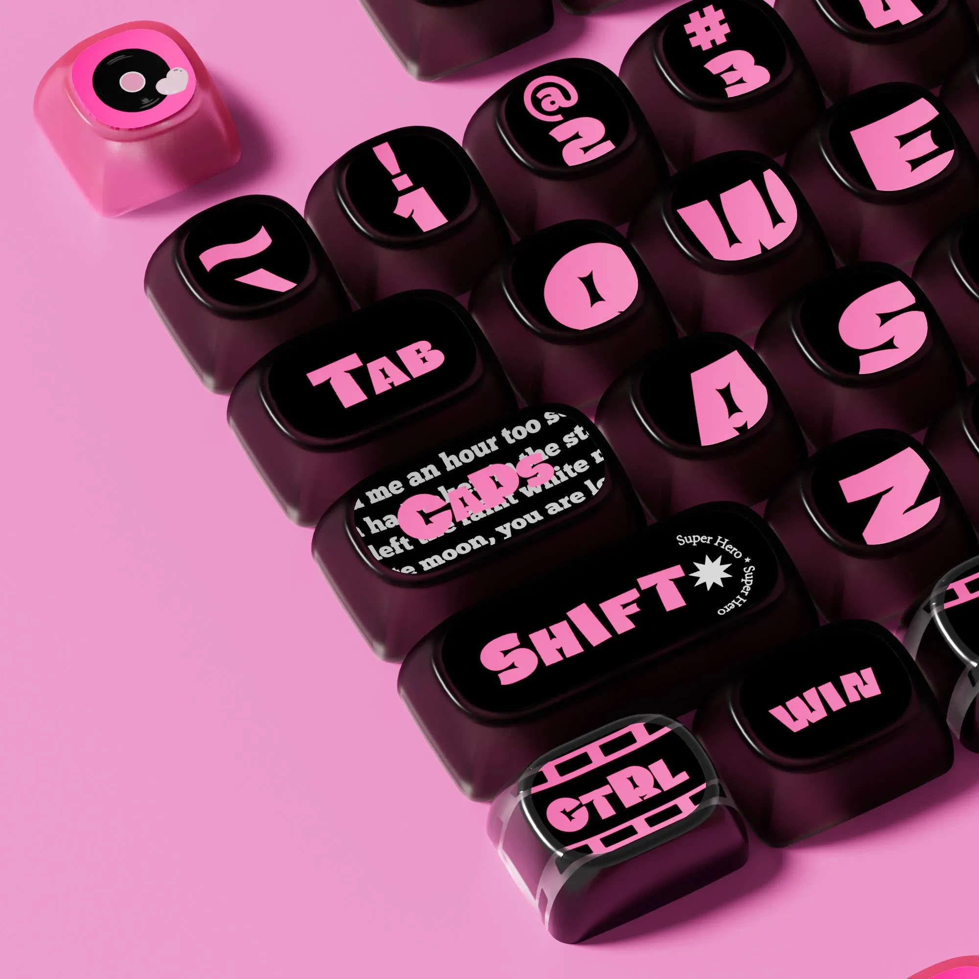 Pink Phantom Keycap Set (139-key)