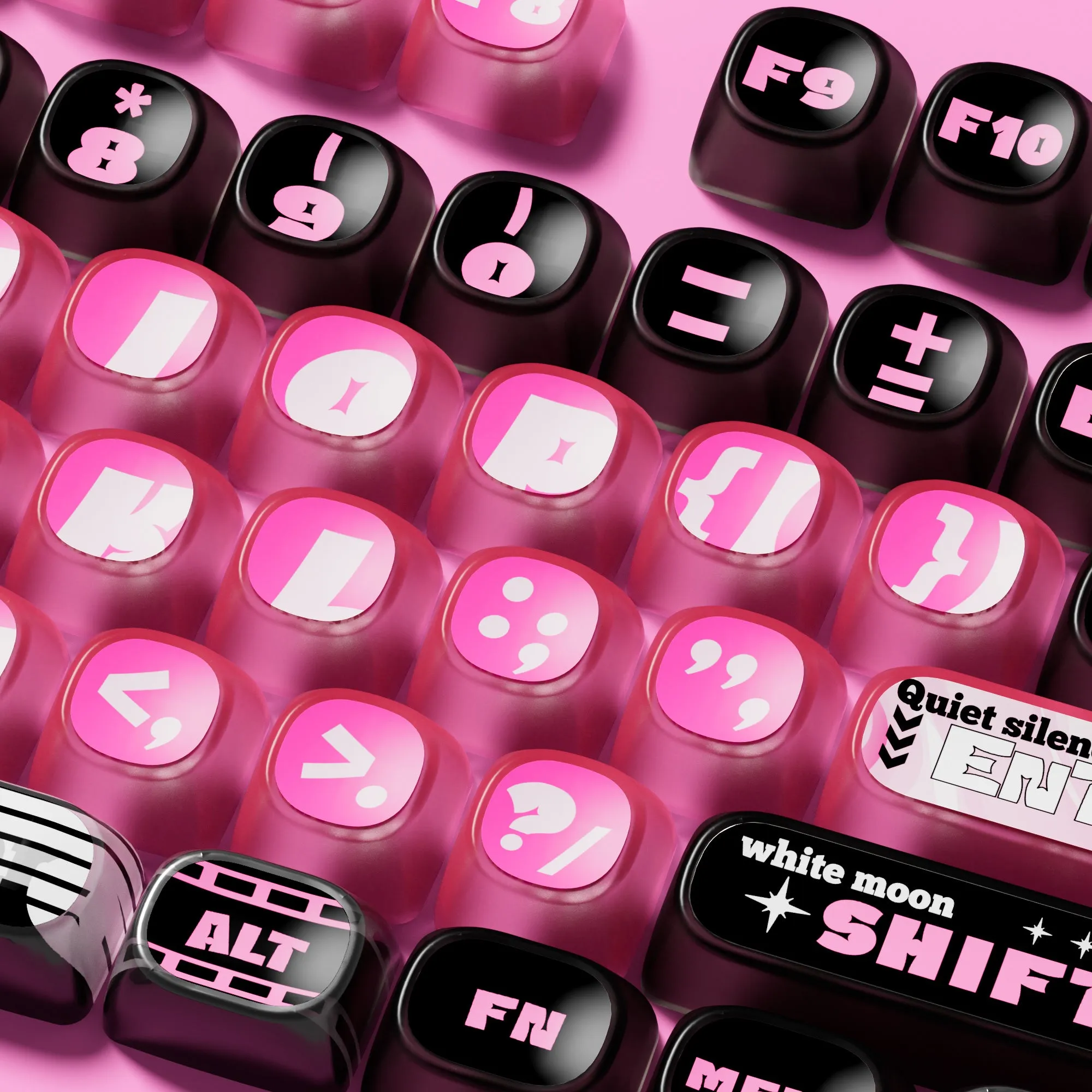 Pink Phantom Keycap Set (139-key)