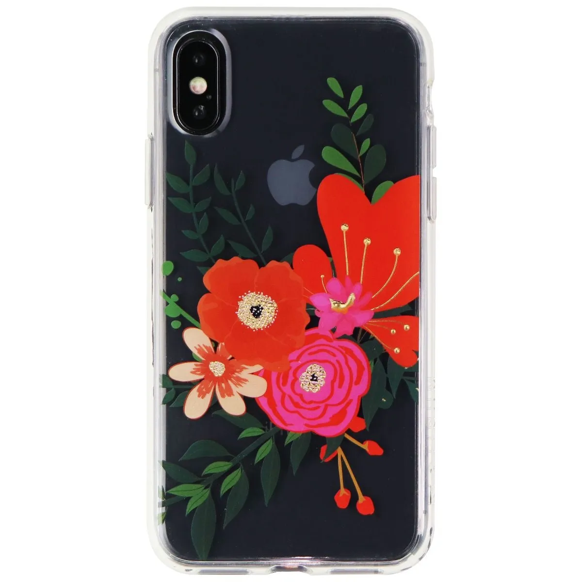 Platinum Hardshell Case for Apple iPhone XS & X Smartphones - Clear Flora