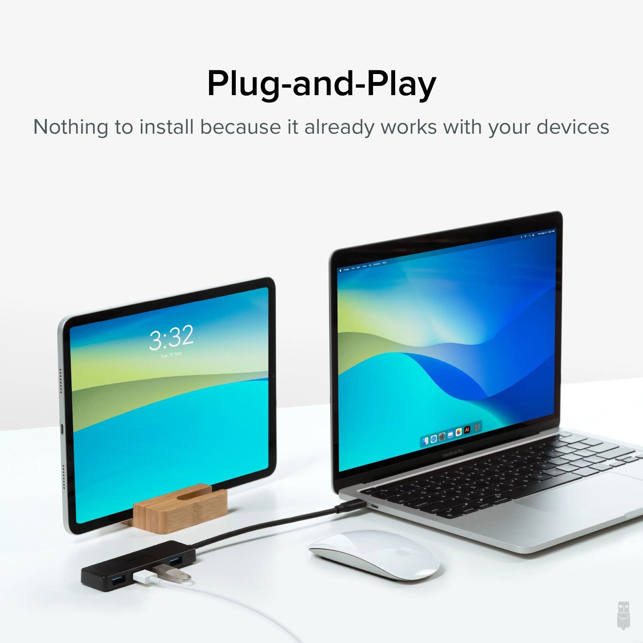 Plugable USB-C 4-Port Hub