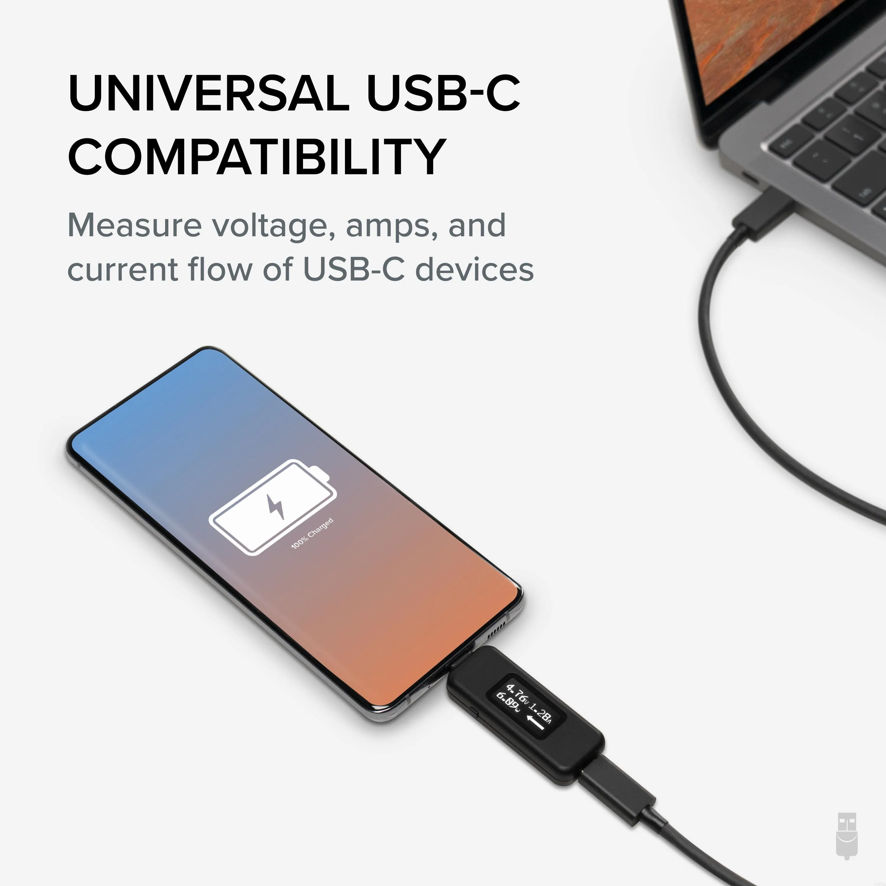 Plugable USB-C Voltage and Amperage Meter