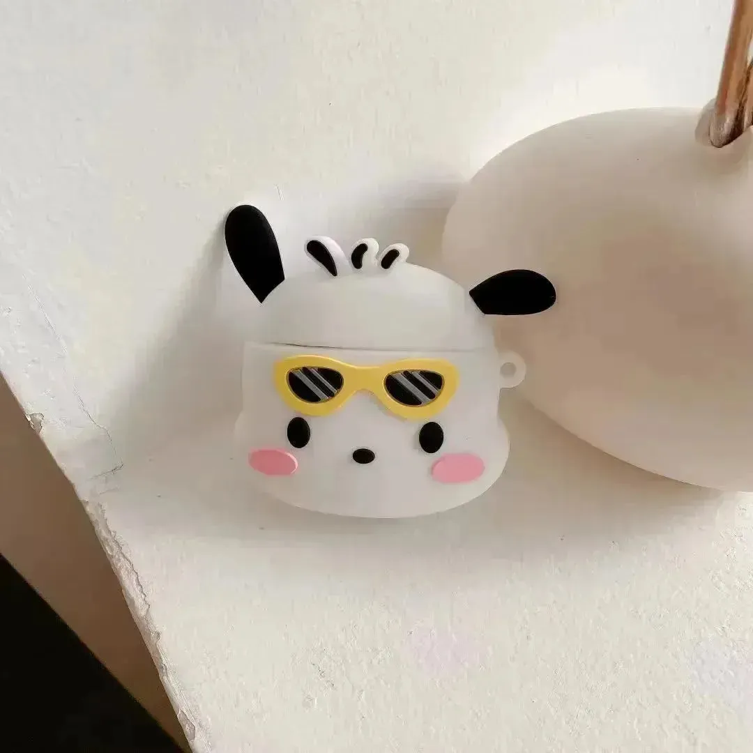 Pochacco Sunglasses Silicone AirPods Case