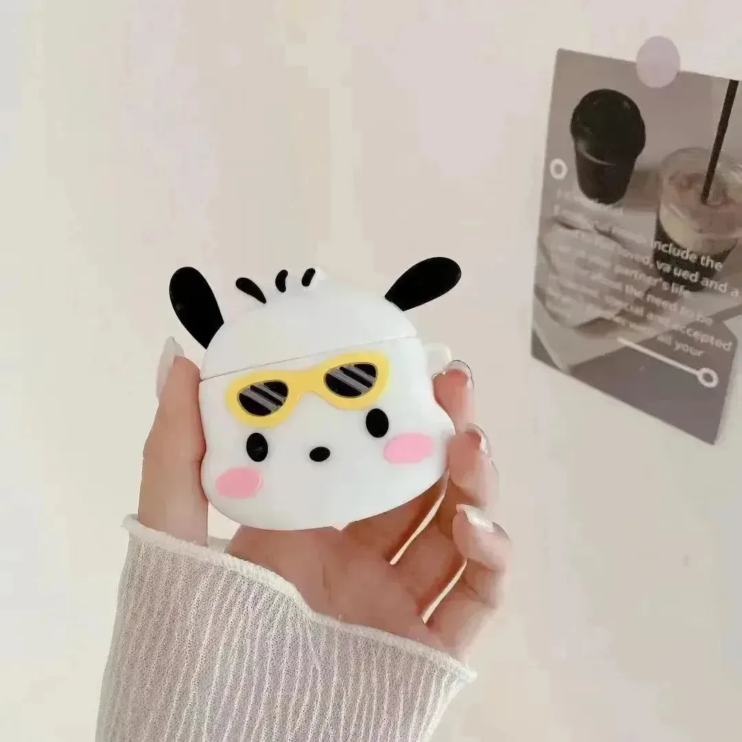 Pochacco Sunglasses Silicone AirPods Case