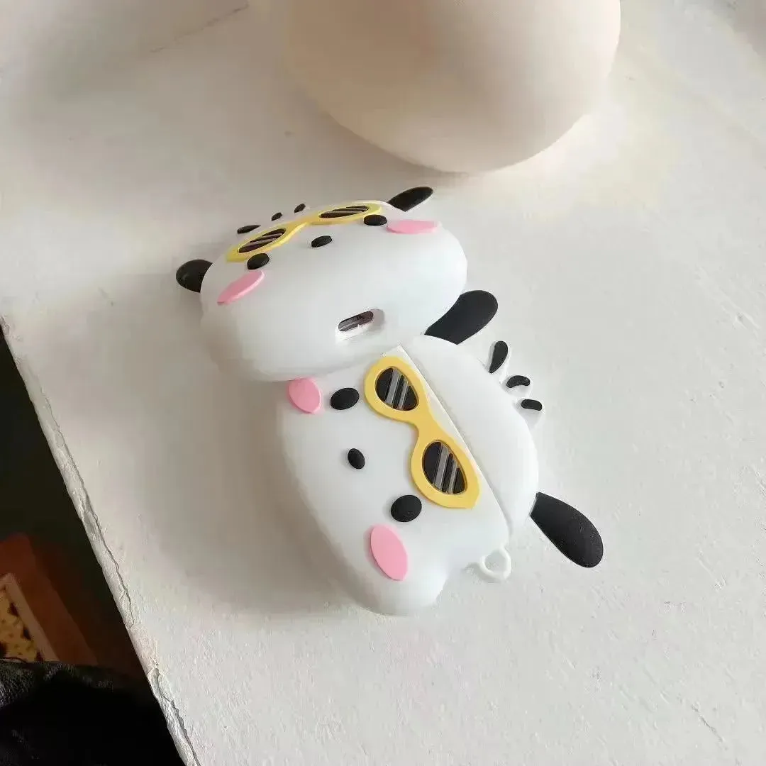 Pochacco Sunglasses Silicone AirPods Case