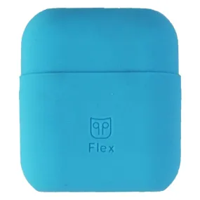 PodPocket Flex Rubber Flexible Case for Apple AirPods - Coral Blue