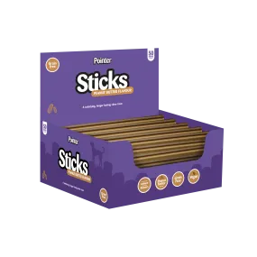 Pointer Peanut Butter Sticks (Case of 50) - Free P&P