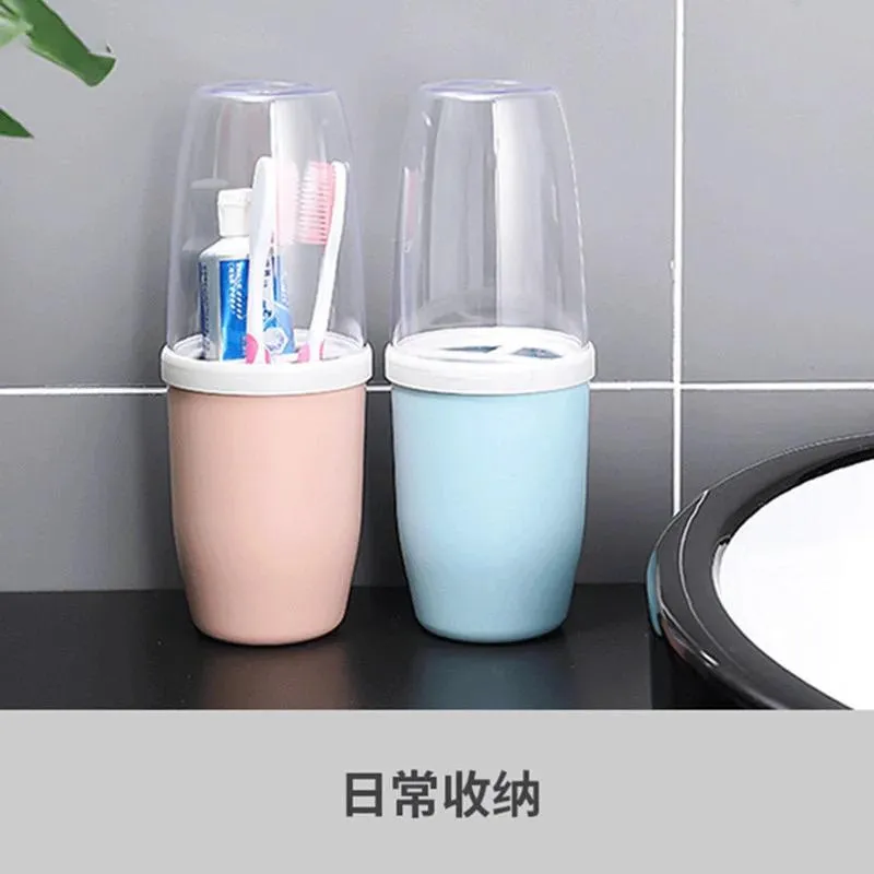 Portable Capsule Shaped Travel Toothbrush Holder