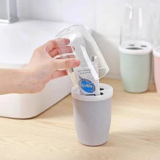 Portable Capsule Shaped Travel Toothbrush Holder