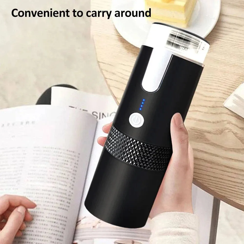 Portable Coffee Maker 170mL Wireless Electric Espresso Machine Mini Rechargeable Capsule Coffee Machine for Car