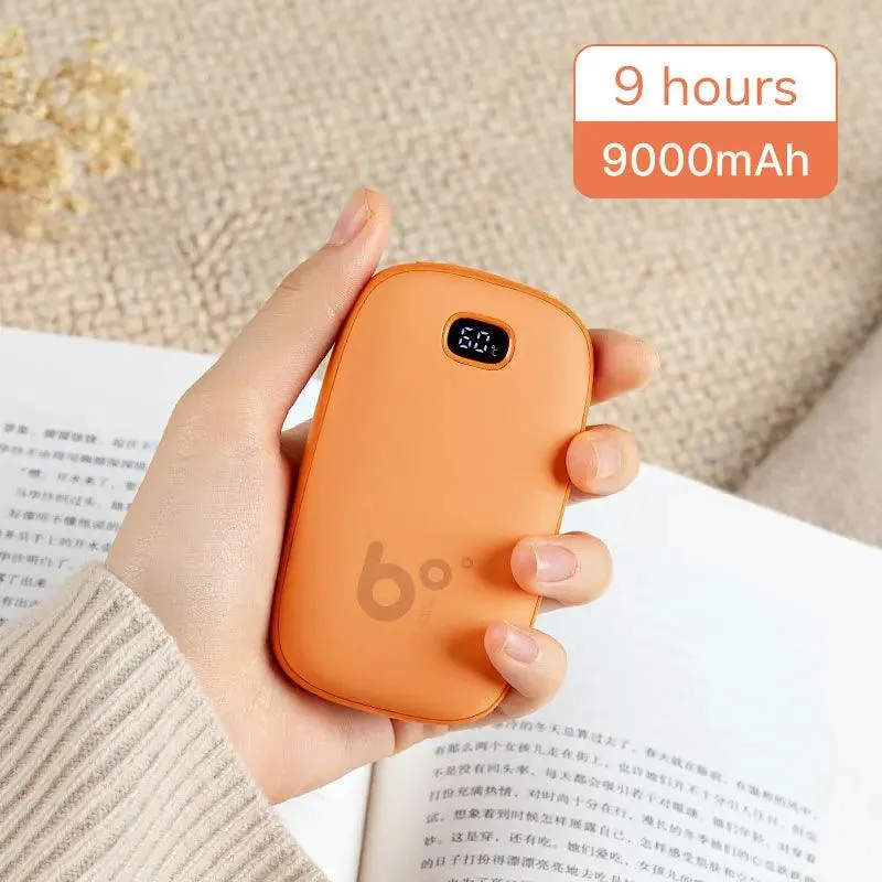 Portable Hand Warmer & Power Bank - Instant Heat with Digital Display & Long-lasting Battery