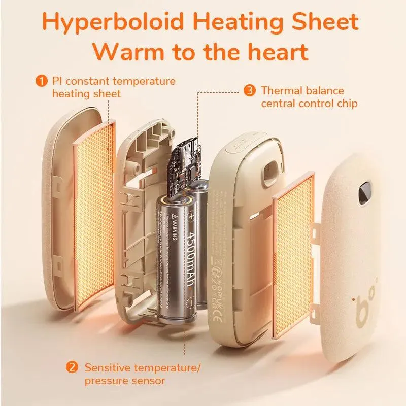 Portable Hand Warmer & Power Bank - Instant Heat with Digital Display & Long-lasting Battery