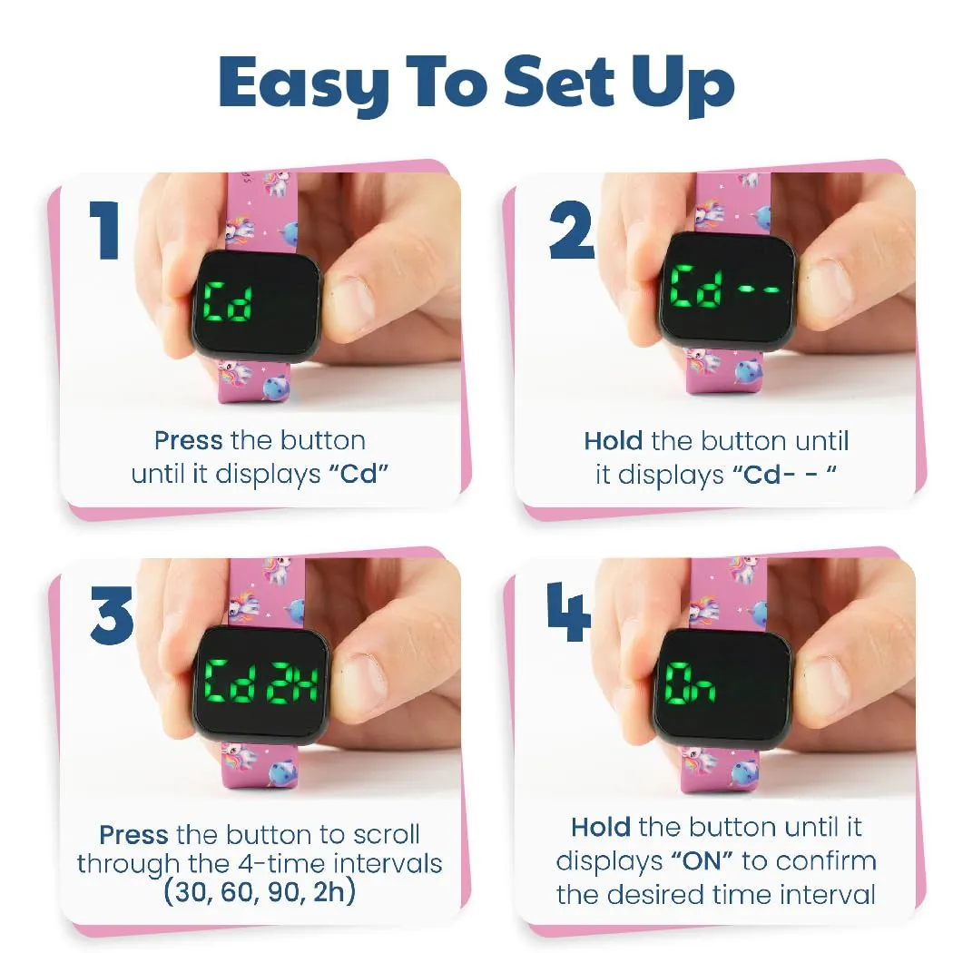 Potty Training Watch with eBook - Unicorns