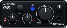 PreSonus Audiobox GO 2x2 USB audio interface