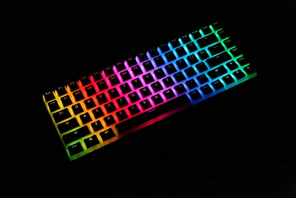 pudding V2 pbt doubleshot keycap oem backlit mechanical keyboard white black