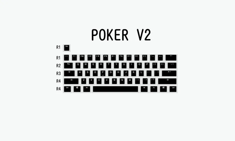 pudding V2 pbt doubleshot keycap oem backlit mechanical keyboard white black