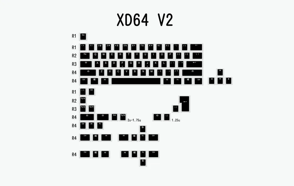 pudding V2 pbt doubleshot keycap oem backlit mechanical keyboard white black