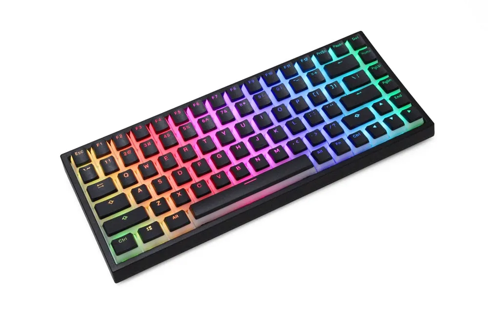 pudding V2 pbt doubleshot keycap oem backlit mechanical keyboard white black