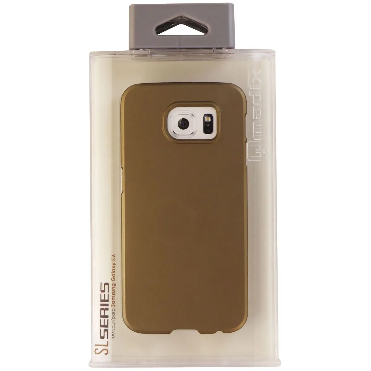 Qmadix SL Series Slim Hardshell Case for Samsung Galaxy S6 Smartphones - Gold