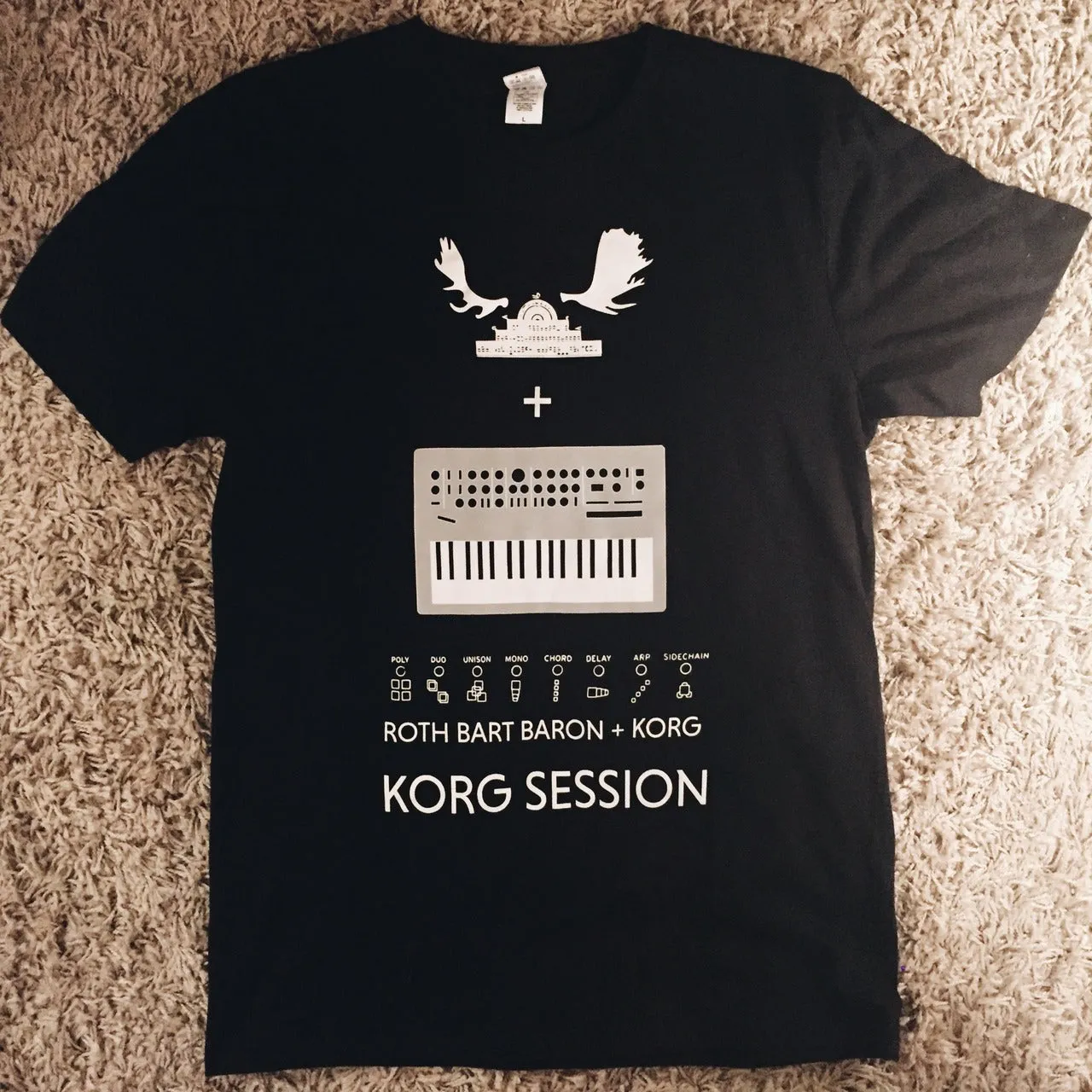 "KORG SESSION" Tee ( with " ZomBi-SoNg " DL code )