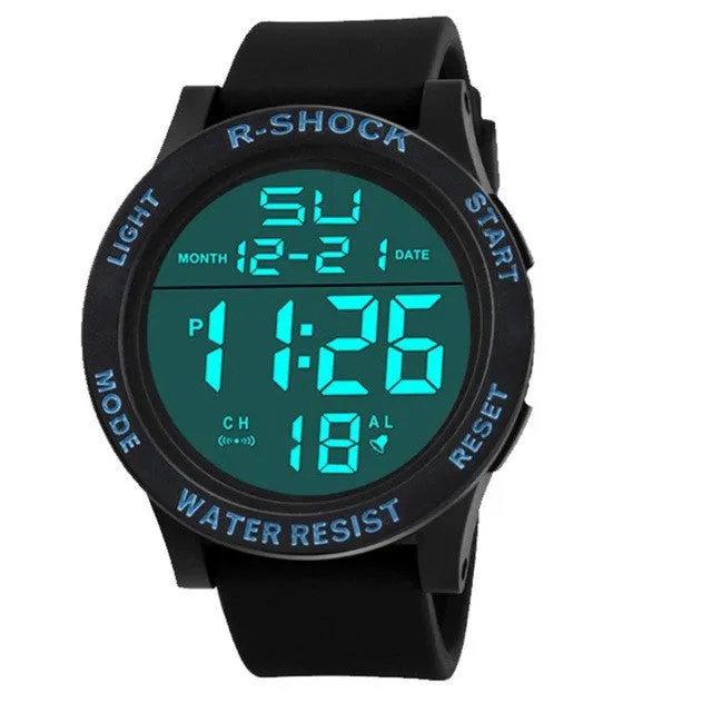 R SHOCK Mens Digital Sports Watch