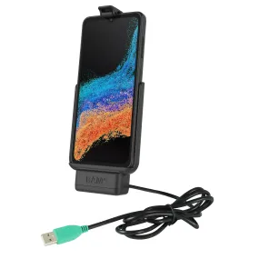 RAM® EZ-Roll'r™ Powered Dock for Samsung XCover6 Pro Without Case