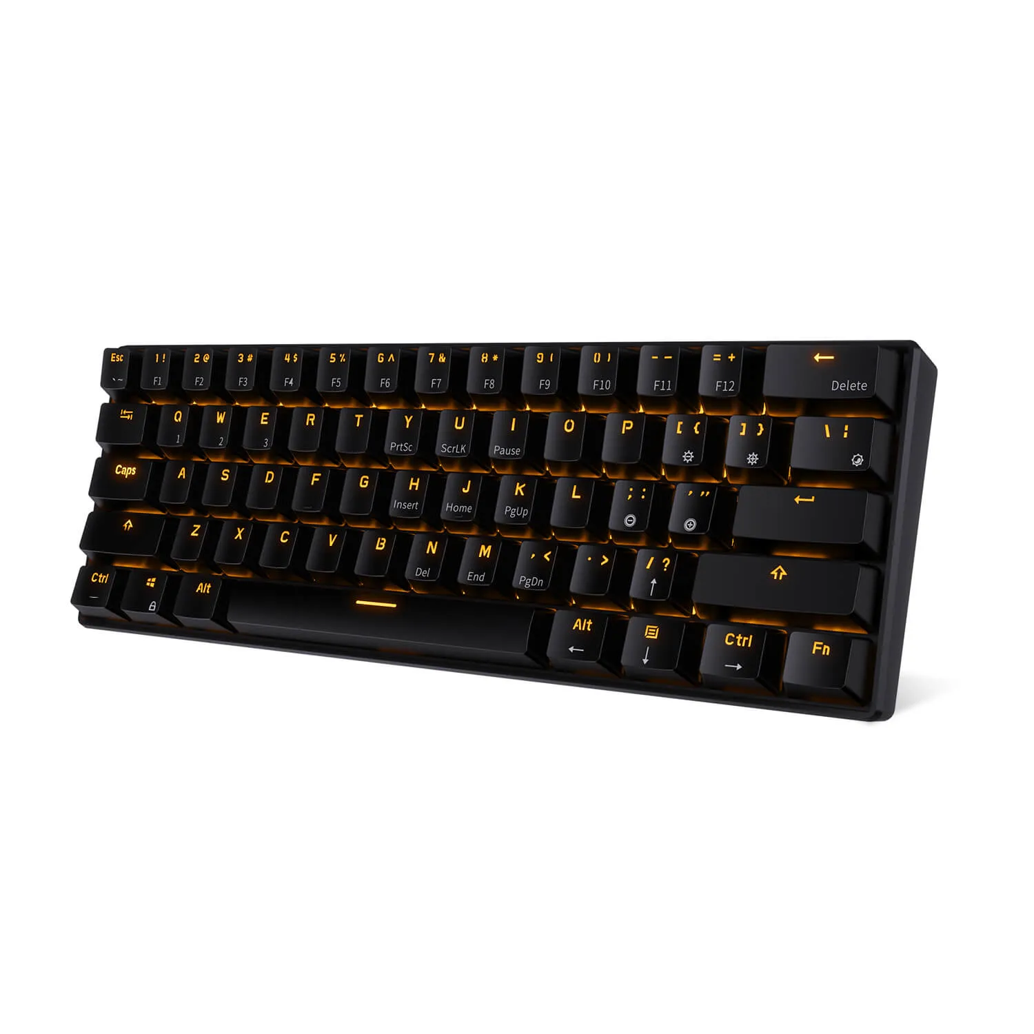 RK61 60% Dual Mode Wireless Mechanical Gaming Keyboard, Black -  Brown Switch (Open-Box)