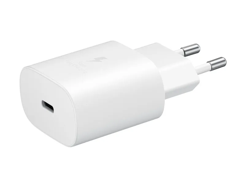 Samsung Pd 25W Usb C To Usb C Wall Charger Ep-Ta800xw White