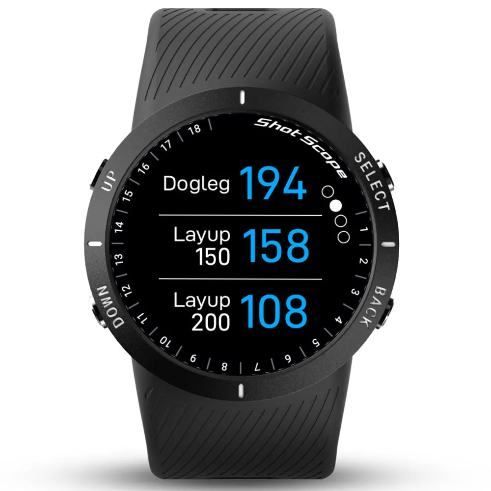 Shot Scope V5 Golf GPS Watch - Black