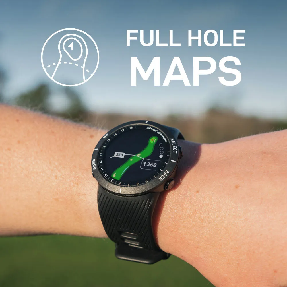 Shot Scope V5 Golf GPS Watch - Black