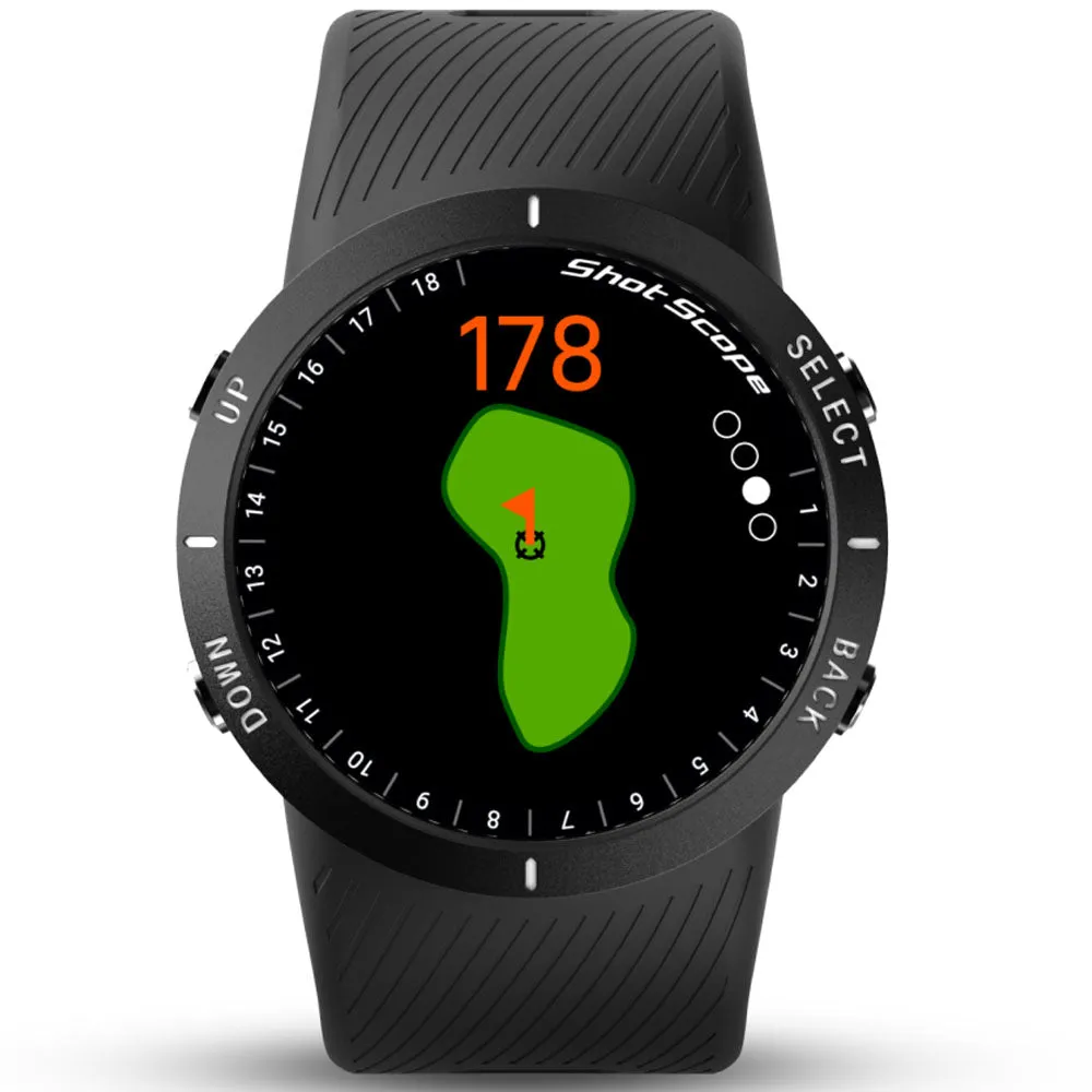 Shot Scope V5 Golf GPS Watch - Black